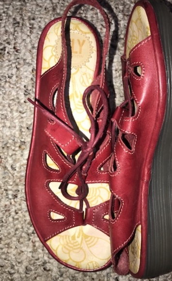 Fly London lace-up peeptoe sandals - Picture 2 of 8